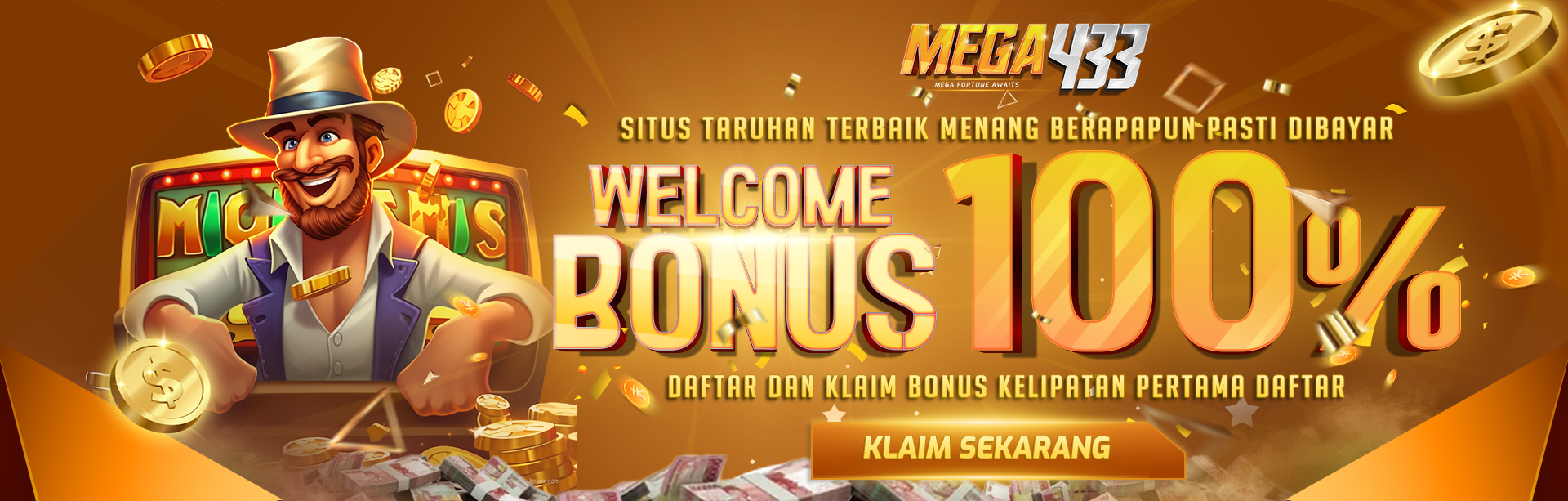 BONUS NEW MEMBER SLOT 100% MEGA433