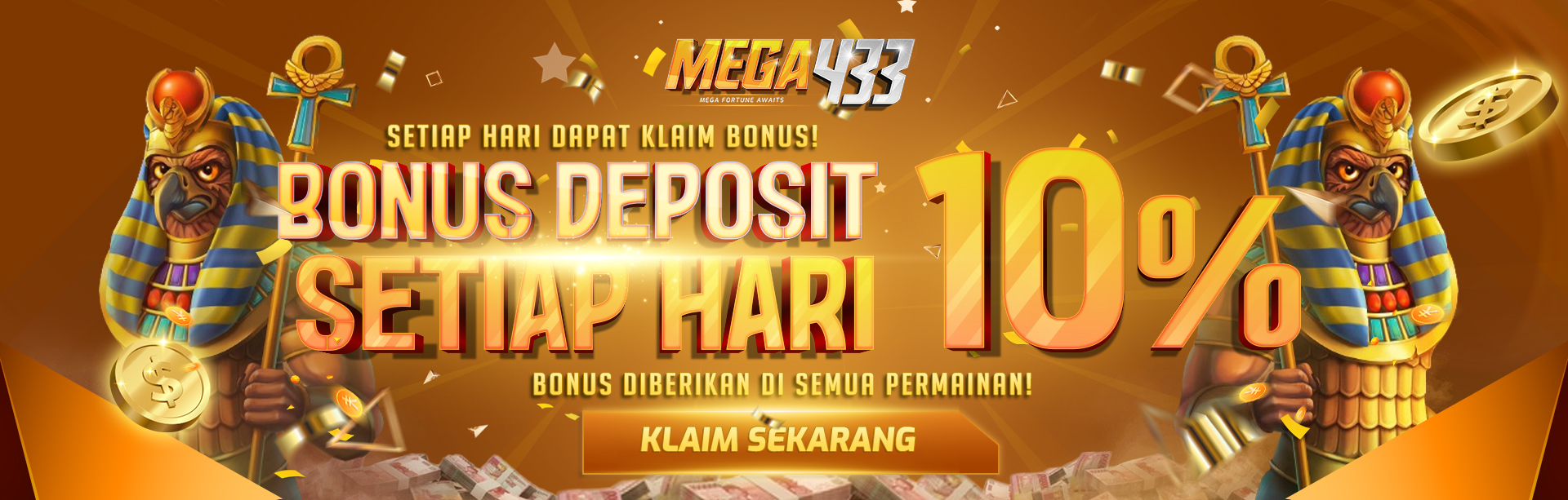 BONUS HARIAN 10% MEGA433